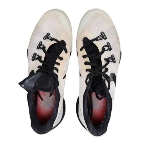 Nike Shoes Mens 5 Athletic Trainers Hyperchase TB Sneaker Basketball White Black - Picture 9 of 13